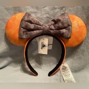 NEW Walt Disney Parks Halloween Black & Orange Minnie Mouse Ears‎ Ear Headband